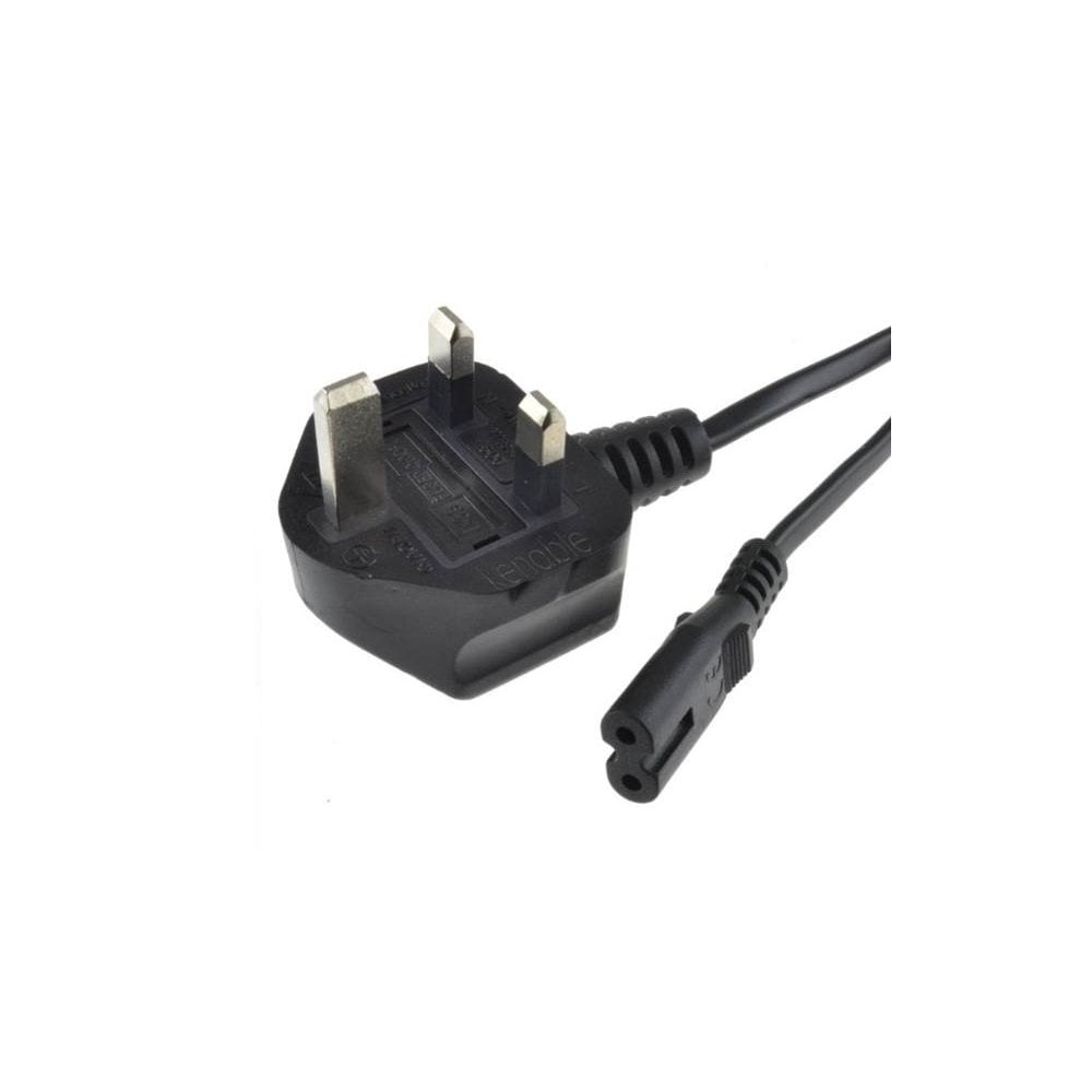 AC Cable UK plug (figure 8) 2 Metre - CABLE2