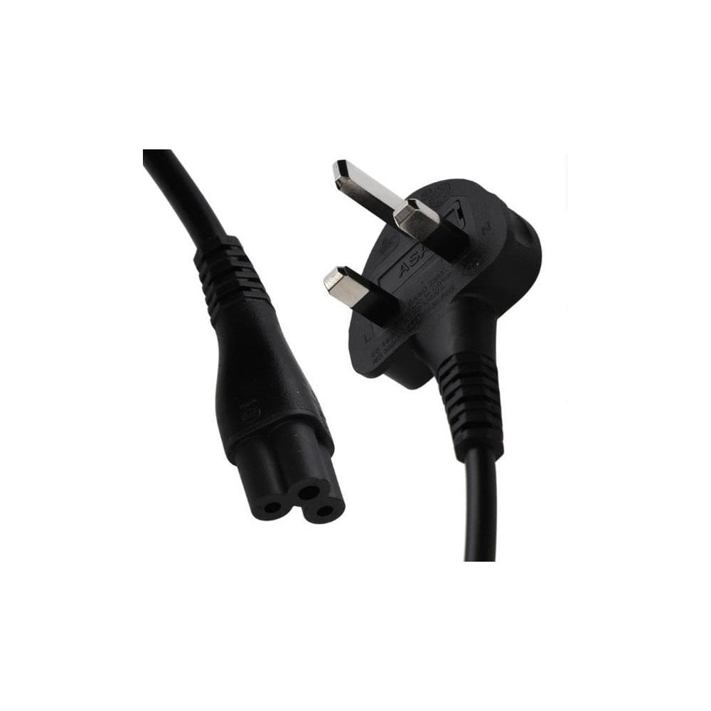 AC Cable UK plug  (clover leaf) 2 Metre - CABLE3